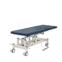 Pacific Medical  electrically height adjustableCardiology Table with two echo cut outs.