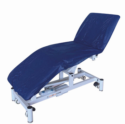 Pacific Medical fitted disposable bed sheets in navy blue from InterAktiv Health