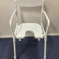 ALUMINIUM FOLDING SHOWER CHAIR WITH BACK SUPPORT AT INTERAKTIV HEALTH
