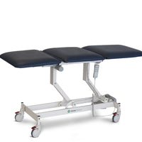 AMC2250 Opal 3 section examination treatment table with all electric function, electric height adjustable, electric bak rest adjustment, electric leg rest adjustment, Forme medica, orthopedic surgeons, GP examination table, physiotherapy, ultrasound imaging