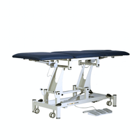 Pacific height adjustable 3 section treatment bed with electric back rest and electric leg rest