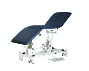 Pacific 3 section treatment bed with electric back rest and electric leg rest