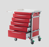 Pacific MedicalTrolley, Emergency Medical Cart-InterAktiv Health with drawers open