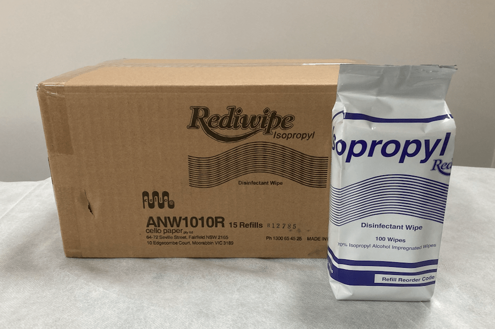 Rediwipe Isopropyl Wipes Refills- 15Pkt/Carton