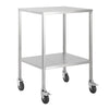 Stainless Steel Trolley -Flat Top with shelf 50cm wide