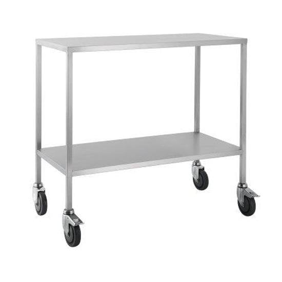 Stainless Steel Trolley -Flat Top with shelf 60cm