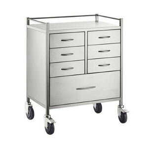 Stainless Steel 7 Drawer Trolley