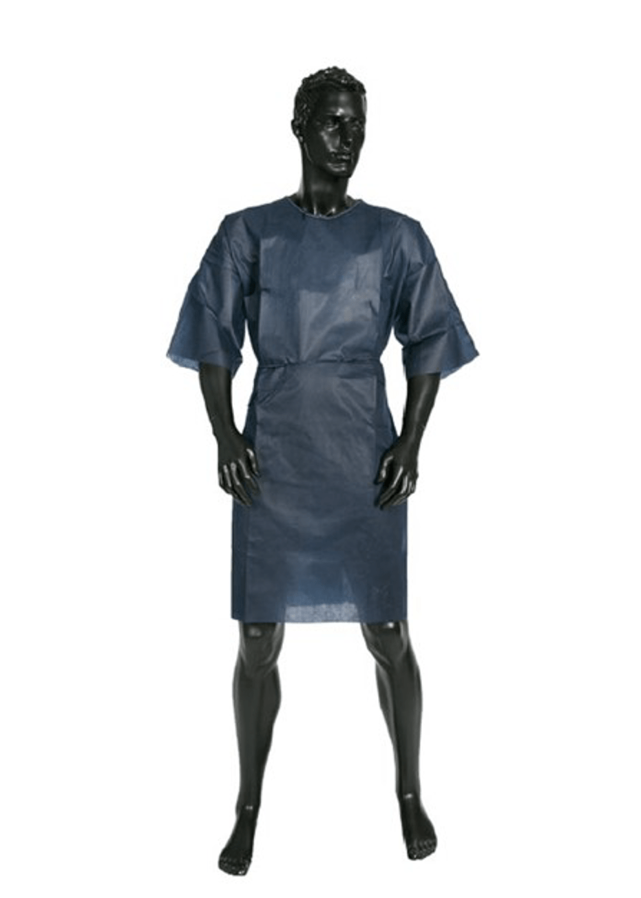 Disposable Short Sleeve Patient Gowns-10/Pkt - InterAktiv Health