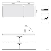 Healthtec Lynx GP Examination Bed - InterAktiv Health