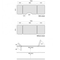 Healthtec SX Ultrasound Scanning Bed with Side Cut-Out - InterAktiv Health