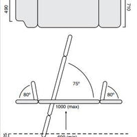 HT Tilt Table – Single Section w/ One Piece Foot Plate-200kg - InterAktiv Health