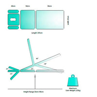 Pacific 5 Section Treatment Couch- With Mid Lift - InterAktiv Health