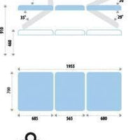 Pacific All Electric 3 Section Examination Treatment Table - InterAktiv Health