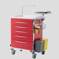 Pacific MedicalTrolley, Emergency Medical Cart-InterAktiv Health with accessories