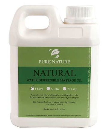 Pure Nature Water Dispersible Massage Oil 1L - InterAktiv Health