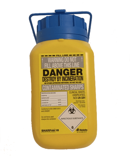 SHARPS CONTAINER 1.58L - InterAktiv Health