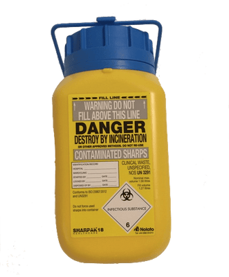 SHARPS CONTAINER 1.58L - InterAktiv Health