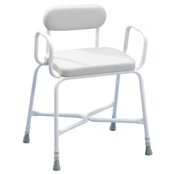 Sherwood Plus Bariatric Shower Stools with Padded Seat & Back Rest - InterAktiv Health