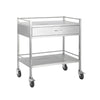 Single Drawer Dressing Trolley Stainless Steel-800mm - InterAktiv Health