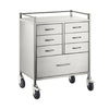 Stainless Steel 7 Drawer Trolley - InterAktiv Health