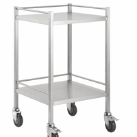 Stainless Steel Trolley 50cm Wide -No Drawers - InterAktiv Health