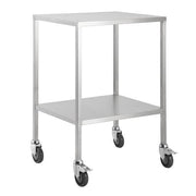 Stainless Steel Trolley -Flat Top with shelf 50cm wide - InterAktiv Health