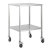 Stainless Steel Trolley -Flat Top with shelf 50cm wide - InterAktiv Health