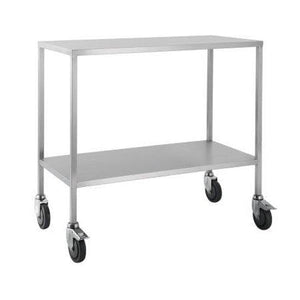 Stainless Steel Trolley -Flat Top with shelf 60cm - InterAktiv Health