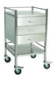 Stainless Steel Trolley with 3 Drawers and Rail - InterAktiv Health