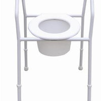 STEEL OVER TOILET AID, WITH SEAT AND SPLASHGUARD - InterAktiv Health