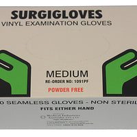 Surgiglove Powder Free Vinyl Disposable Gloves-1000/Carton - InterAktiv Health