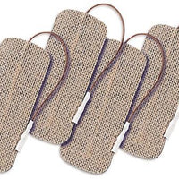 ValuTrode Cloth Electrodes, Pigtail, Square, 9 x 4cm, 4/pack - InterAktiv Health