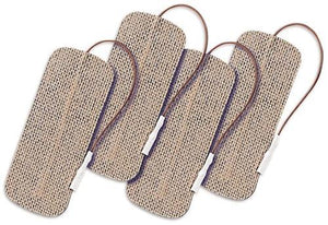 ValuTrode Cloth Electrodes, Pigtail, Square, 9 x 4cm, 4/pack - InterAktiv Health