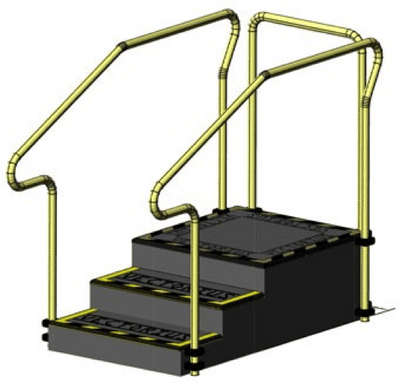 Vectorius Exercise Stairs- 3 Steps Up - InterAktiv Health