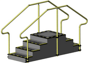 Vectorius Exercise Stairs- 4 Steps up and 4 Steps down - InterAktiv Health